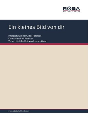 cover image of Ein kleines Bild von dir